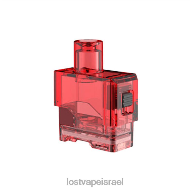 Lost Vape Orion אמנות תרמילי החלפה ריקים | 2.5 מ"ל אדום ברור L26X4315 | Lost Vape Review Israel