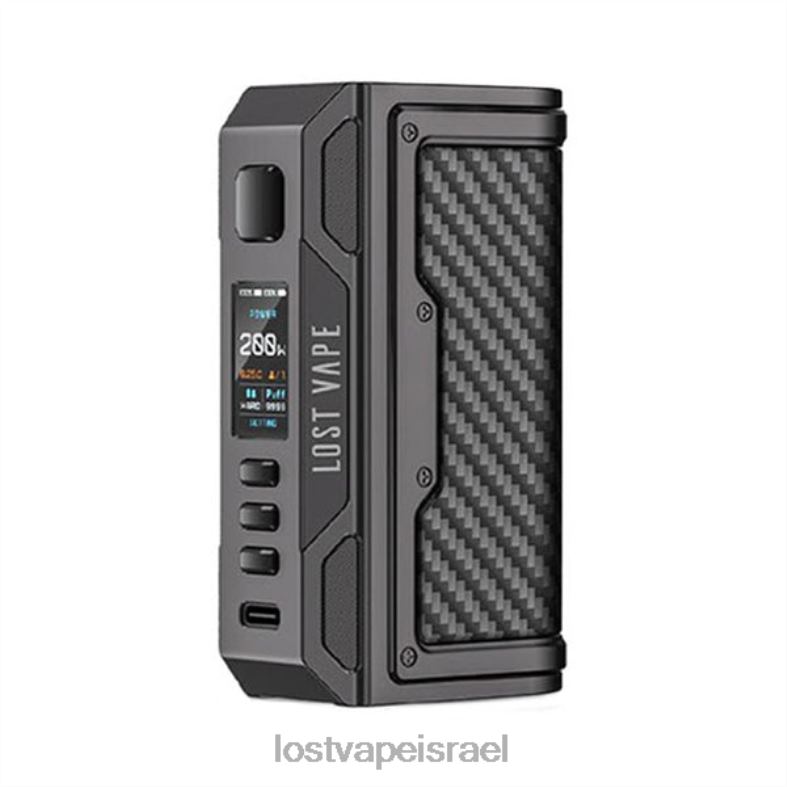 Lost Vape Thelema quest 200w mod מתכת אקדח/סיבי פחמן L26X4175 | Lost Vape Review Israel