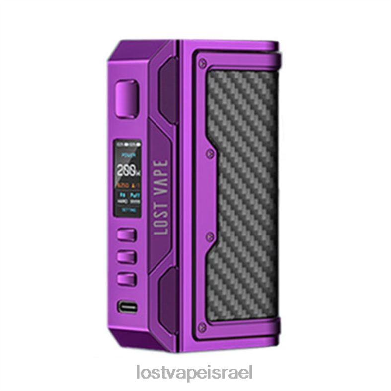 Lost Vape Thelema quest 200w mod סגול/סיבי פחמן L26X4186 | Lost Vape Disposable